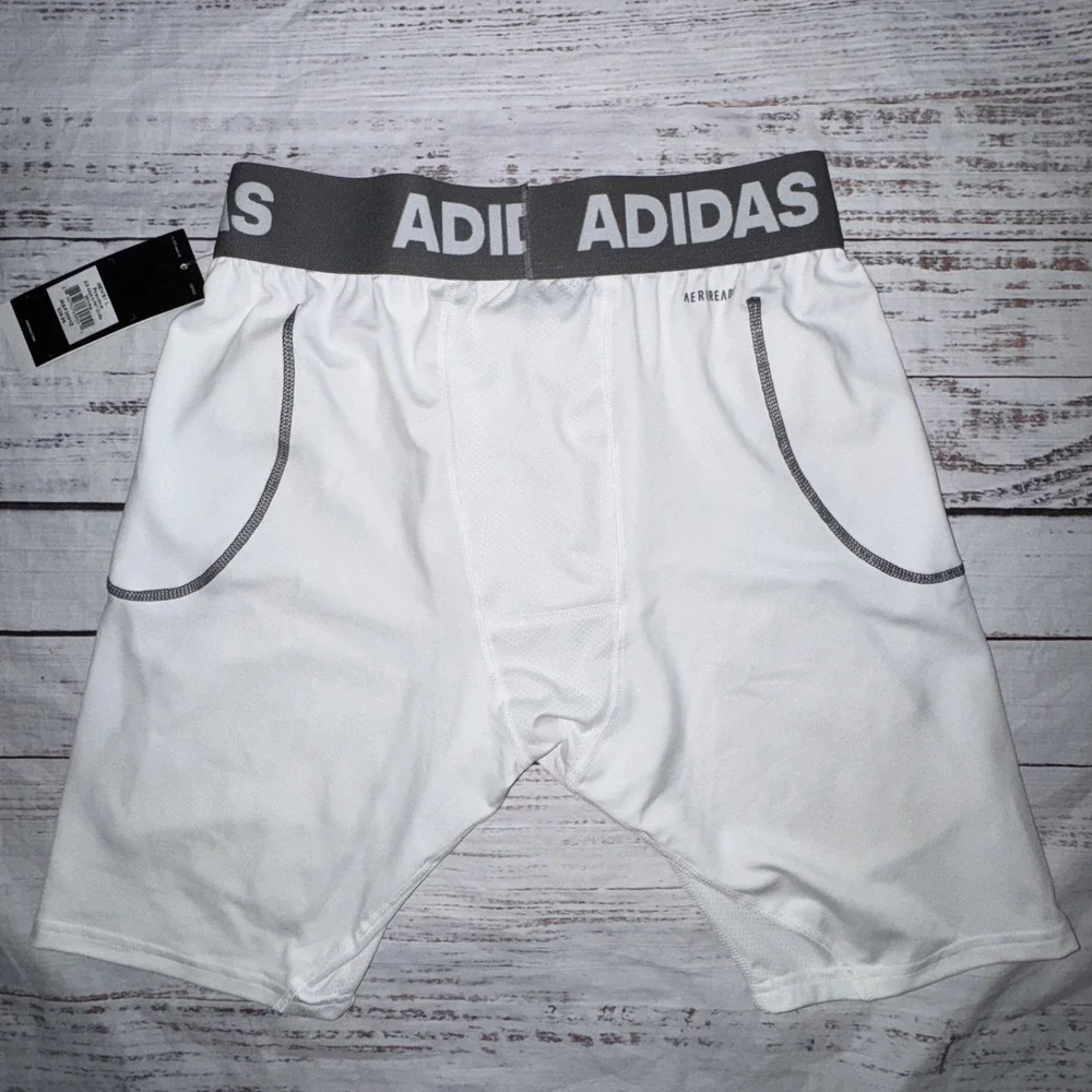 adidas ADI Adult 6 Pocket White L Football Polyester Breathable Men No Pads